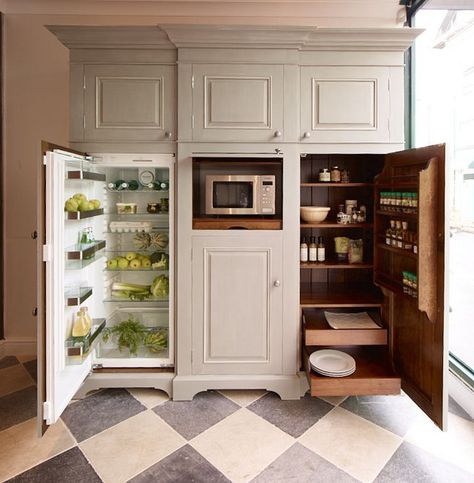 Chalon Housekeeper's Cupboard Open | Flickr - Photo Sharing Chalon Kitchen, Stand Alone Kitchen Pantry, Kitchen Remode, London Chelsea, French Country Kitchens, English Kitchens, Home Fix, Kitchen Images, Kitchen Storage Solutions