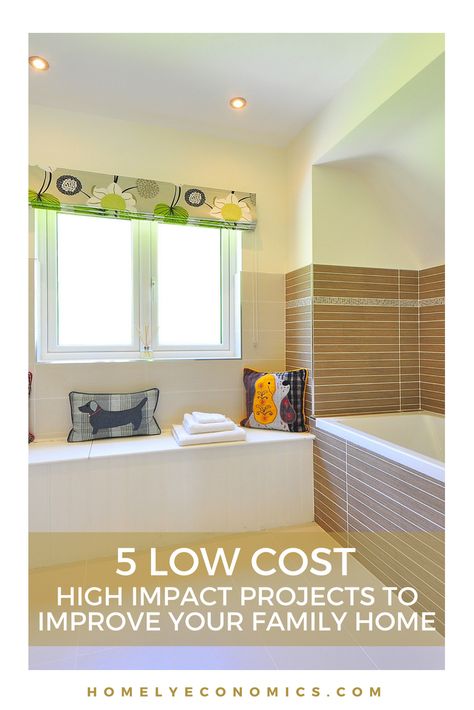 Short on cash but need big results for your home? These 5 low cost, high impact projects can help to improve your family home's look and feel for less. Diy Home Improvements, Money Saving Advice, Sell My House Fast, Thrifty Living, Sell My House, Home Improvements, Simple Budget, Diy Tips, Diy Home Improvement