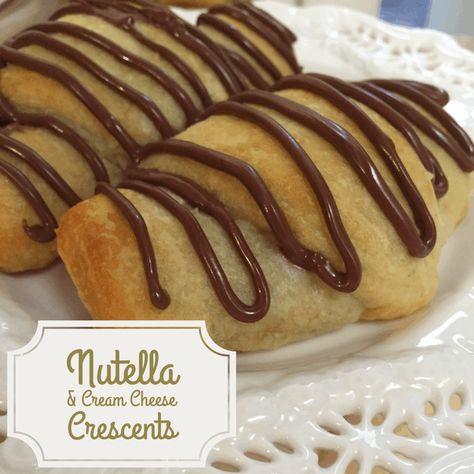 I love discovering ways to turn ordinary, every day ingredients, into something creative and delicious. Crescent roll desserts are some of my favorite creations.  There is an endless list of possibilities with a roll of crescents and I try to always switch it up when I’m planning to make a dessert with them. They’re usually hassle […] Nutella And Cream Cheese, Crescent Roll Desserts, Nutella Crescent Rolls, Nutella Cream Cheese, Roll Desserts, Nutella Cream, Crescent Roll Dessert, Cream Cheese Crescent Rolls, Cheese Crescent Rolls