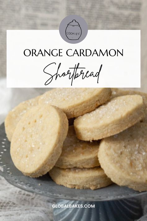 Orange Zest Shortbread Cookies, Russian Shortbread Cookies, Orange Cardomon Shortbread, Flavoured Shortbread Recipe, Orange Pecan Shortbread Cookies, Anise Shortbread Cookies, Swedish Cardamom Cookies, Cardamom Spice Cookies, Shortbread Cookie Variations