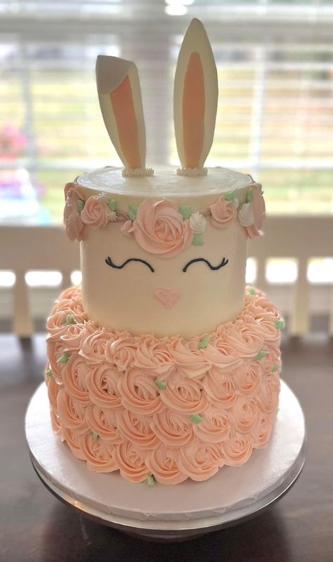 Bunny Party Cake, Some Bunny Is Turning One Cake, Bunny Cake Birthday, Bunny Smash Cake, Bunny Theme Cake, Bunny Cake Ideas, Rabbit Birthday Cake, Rabbit Cakes, Bunny Birthday Theme