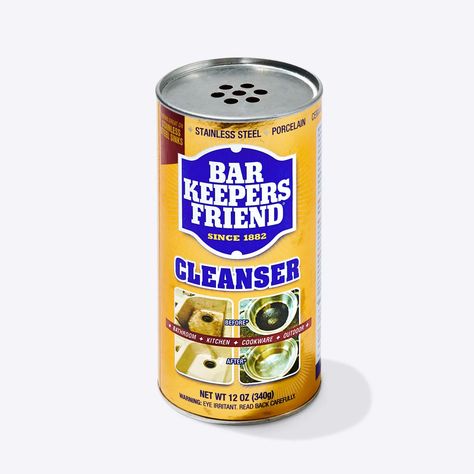 What is Bar Keepers Friend? | Bon Appétit Cleaning Baking Sheets, Cooktop Cleaner, Fabric Stain Remover, Kitchen Tricks, Oxalic Acid, Sheet Pans, Dishwashing Gloves, Bar Keepers Friend, Bar Keeper