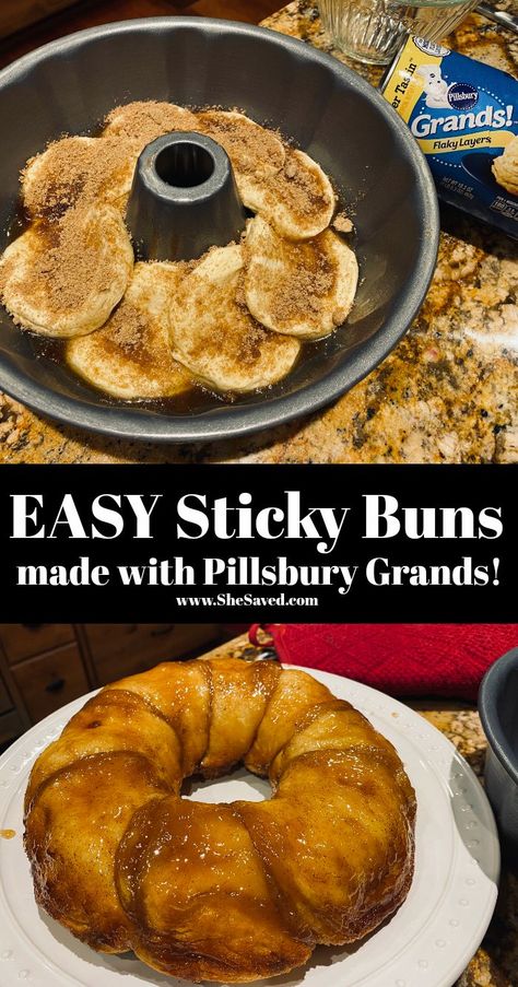 Sticky Buns Cinnamon Rolls, Pudding Cinnamon Rolls, Sticky Bun Recipe, Easy Sticky Bun Recipe, Easy Sticky Buns, Breakfast Cinnamon, Italian Dinners, Sticky Bun, Sticky Buns Recipes