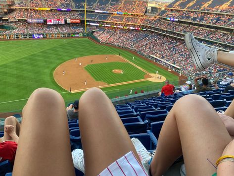 Mlb Game Aesthetic, Phillies Game Aesthetic, Baseball Instagram Pictures, Baseball Game Instagram Pictures, Vintage Baseball Aesthetic, Phillies Aesthetic, Philly Fanatic, Philly Aesthetic, Baseball Game Aesthetic