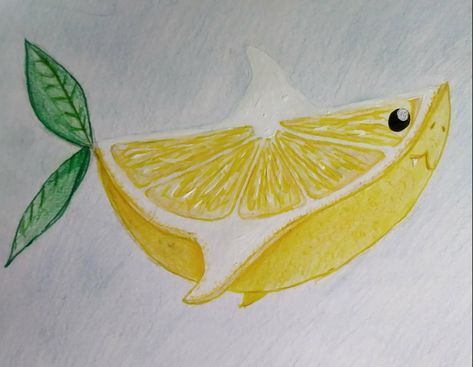 Animal And Fruit Drawing, Cute Fruit Animal Drawings, Animals Mixed With Fruit Drawings, Animals As Fruit, Foods As Animals Drawing, Food And Animal Combos Drawings, Animal Fruit Drawing, Animal And Food Drawing, Fruit Shark Drawing