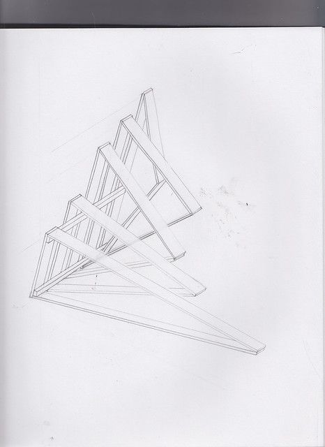 final Sketch model | k9joseph | Flickr Fragmentation Architecture Concept, Circular Houses, Triangle Building, Sketch Model, Concept Draw, Building Sketch, Spatial Design, Architecture Design Sketch, Architecture Concept