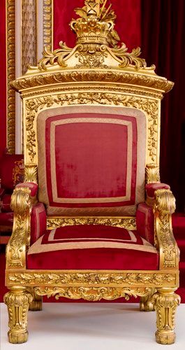 Unusual Chairs, King Throne Chair, King Throne, Crimson Velvet, Royal Chair, King Chair, Castle Interior, Royal Throne, Dream Castle