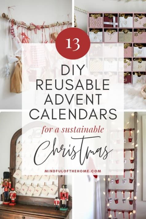 Scandinavian Christmas Diy Nordic Style Advent Calendar, Refillable Advent Calendar, Home Made Advent Calendar Ideas, Make Your Own Advent Calendar, Sustainable Crafts, Homemade Advent Calendar, Yule Ideas, Diy Christmas Advent, Christmas Advent Calendars