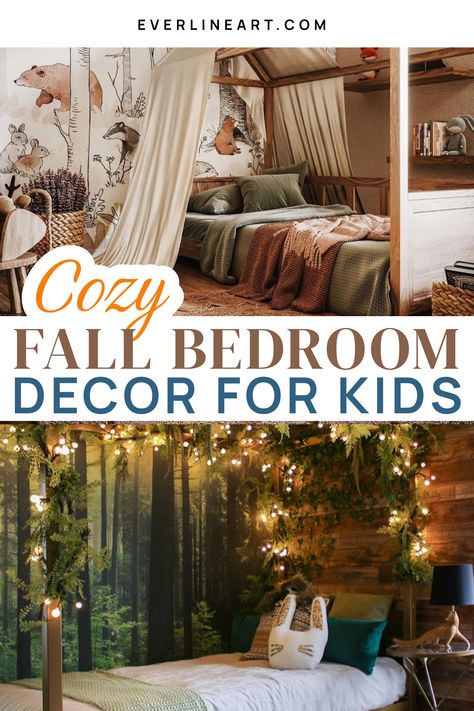 Transform your child’s bedroom into a warm and inviting autumn retreat with our curated collection of Fall bedroom themes. From the charm of woodland-inspired decor to the whimsy of Halloween-themed touches, we’ve got creative suggestions that will infuse the magic of the season into their sleeping space. Explore these imaginative ideas to make your kid’s fall bedroom a place of comfort and joy. Bedroom Ideas For Kids, Fall Bedroom Ideas, Fall Bedroom Decor, Hanging Ghosts, Cozy Fall Bedroom, Modern Halloween, Best Living Room, Fall Bedroom, Spirit Of Halloween