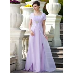 A-Line/Princess Square Neckline Floor-Length Chiffon Mother of the Bride Dress With Ruffle Beading Sequins (008024570) Wedding Guest Dresses Australia, Elegant Mother Of The Bride, Ruffle Beading, Dresses Australia, Mother Of Groom Dresses, Groom Dresses, Mob Dresses, Bride Groom Dress, Mothers Dresses