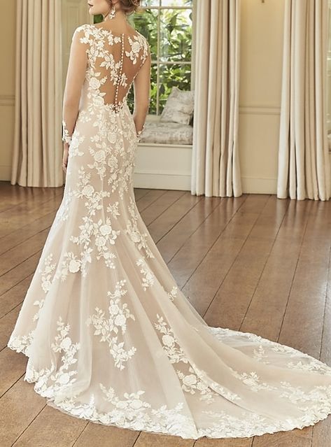 Wedding Dresses Mermaid Trumpet, Mermaid Trumpet Wedding Dresses, Formal Wedding Dresses, Jeweled Wedding Dress, Cheap Wedding Dresses Online, Trumpet Wedding Dress, Wedding Dresses Mermaid, Lace Bridal Gown, Cheap Wedding Dresses