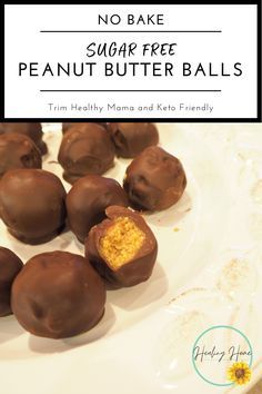 Stevia Desserts, Peanut Butter Ball, Stevia Sugar, Sugar Free Foods, No Sugar Desserts, Sugar Free Desserts Easy, Stevia Recipes, Sugar Free Peanut Butter, Sugar Free Baking