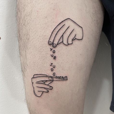 Your Opinion Tattoo, Barcelona Tattoo Ideas, Non Basic Tattoos, Hands Tattoo Design, Girly Hand Tattoos, Ignorant Tattoo, Herren Hand Tattoos, Minimal Tattoo Designs, Barcelona Tattoo