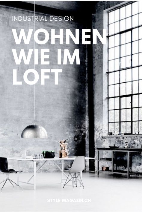 Wir lieben Industrial Design und lassen uns davon gerne inspirieren, auch wenn wir selbst in keinem Loft wohnen. #industrial #design #loft #metall #blech #wohnideen #metall #wohnen #einrichten Loft Kitchen, Loft Stil, Interior Trend, Kitchen Style, Loft, Design