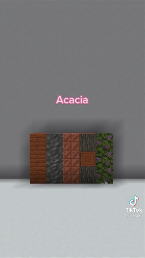 Minecraft Acacia Palette, Minecraft Wall Palette, Minecraft Copper Palette, Minecraft Block Palate, Mc Block Pallets, Minecraft Palates, Minecraft Block Palette Oak, Acacia Block Pallet Minecraft, Color Palette Minecraft