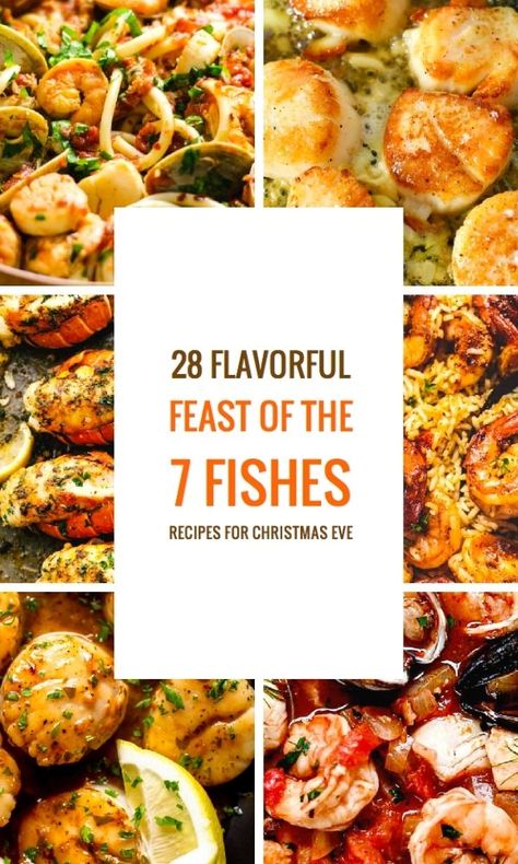 Seven Fishes Recipes, Seven Fishes Christmas Eve, Italian Christmas Eve Dinner, Feast Of 7 Fishes, Italian Christmas Eve, Christmas Eve Dinner Ideas, Feast Of Seven Fishes, Feast Of The Seven Fishes, Italian Christmas Recipes