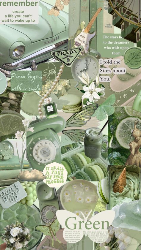 Collage Iphone Wallpaper, Green Aesthetic Tumblr, Green Floral Wallpaper, Christmas Wallpaper Iphone Cute, Sage Green Wall Art, Wall Art Collage, Sage Green Wall, Sage Green Wallpaper, Islamic Wallpaper Iphone