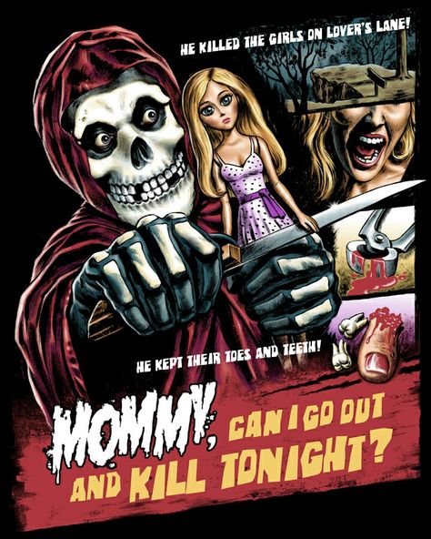 Mommy, Can I Go Out and Kill Tonight Misfits Poster, Jason Edmiston, Glenn Danzig Misfits, Fright Rags, Misfits Band, Danzig Misfits, Glenn Danzig, Horror Punk, Punk Poster