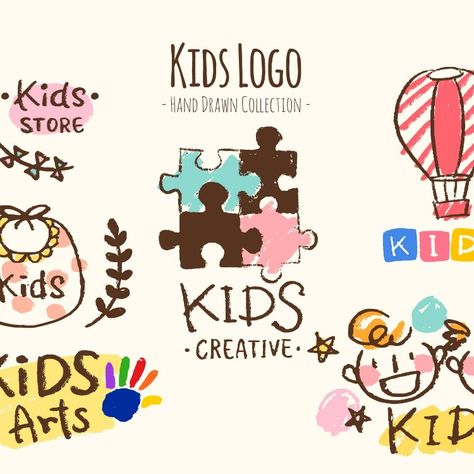 I will create a hand drawn logo Crayon Logo, Logo Hand, Create Logo, Hand Drawn Logo, Kids Logo, Kids Store, Shop Logo, Creative Kids, Logo Design Services