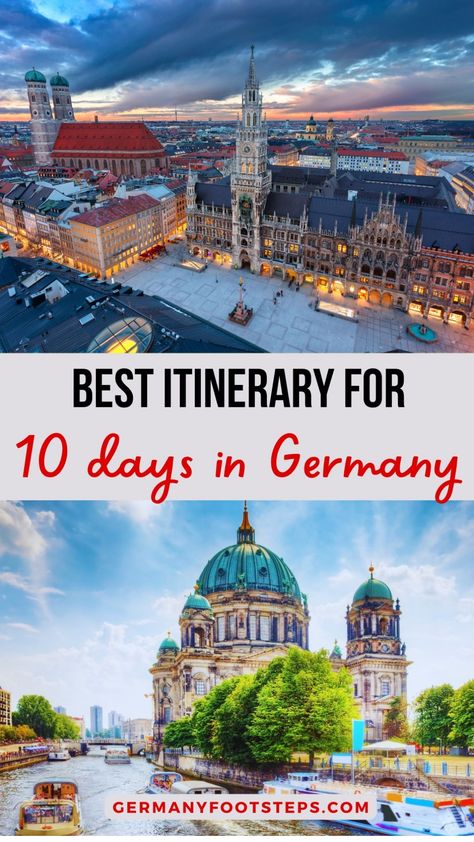 Planning your dream vacation in Germany? Our Germany 10 day itinerary is designed to help you make the most of your time during your 10 day trip to Germany, filled with must-see sights and experiences. Save this pin so you can easily access the perfect plan for your unforgettable Germany 10 days! Belgium Germany Itinerary, Germany 10 Day Itinerary, Must See In Germany, Germany Itinerary 10 Days, Germany Itinerary 1 Week, Germany In February, Best Places To Visit In Germany, Germany Must See, Manheim Germany