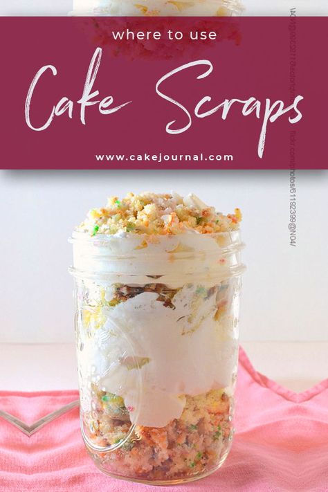 Do you find yourself with leftover cakes scraps, or cupcakes every time you make one of these sweet treats? Why not think about delicious ways to put those cake scraps to use? You can make cake parfait cups, cake pops — or use them for #cakedecorating — Go ahead and try some of these ideas for delicious ways to put cake scraps to use and let us know how they turn out! cakejournal.com #delicious #cakescraps #leftovercake Leftover Birthday Cake Ideas, What To Do With Leftover Cake Scraps, Leftover Cupcakes Ideas, Cake Crumbs Leftover, What To Do With Cake Scraps, What To Do With Leftover Cake, Cake Scraps Ideas, Leftover Cake Recipes, Cake Parfait Cups