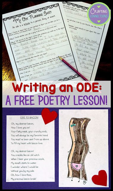 Free poetry lesson for upper elementary and middle school students. Write an ode! Poetry Middle School, Poetry Lesson, 5th Grade Language Arts, 5th Grade Writing, Poetry Activities, Poetry Unit, Poetry For Kids, Teaching Poetry, Best Essay Writing Service