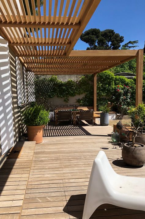 Ombra Pergola, Wooden Deck, Modern Pergola, Pergola Canopy, Backyard Pergola, Have Inspiration, Pergola Patio, Pergola Designs, Canopy Outdoor