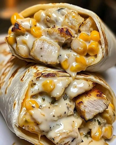 If you’re on the hunt for a quick, flavorful meal that’s both satisfying and easy to prepare, look no further than these Cheesy Garlic Chicken Wraps. Bursting with savory garlic, gooey melted cheese, and tender chicken, these wraps are perfect for a busy weeknight dinner or a hearty lunch. These wraps combine the classic flavors of garlic and cheese with juicy chicken, all wrapped up in a soft tortilla for a handheld meal that’s as delicious as it is convenient. Whether you’re serving them up Cheesy Garlic Chicken Wraps Recipe, Cheesy Garlic Chicken Wraps, Cheesy Garlic Chicken, Vegetarian Substitutes, Chicken Wrap Recipes, Hearty Lunch, Low Fat Cheese, Chicken Slices, Dip Recipes Easy