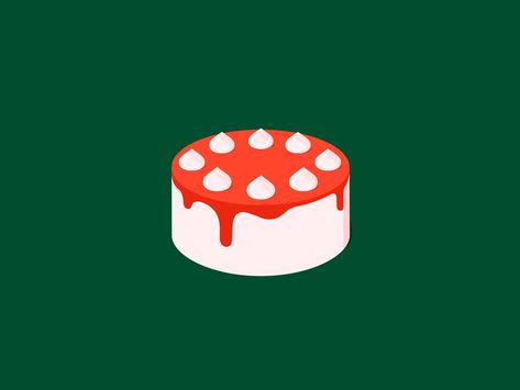 Cake by Chaewon Jeong 🐧 on Dribbble Stickers Animation, Cake Animation, Cd Template, Loading Animation, Cake Gif, Types Of Graphic Design, Emoji Characters, Coffee Shop Photography, Vector Animation