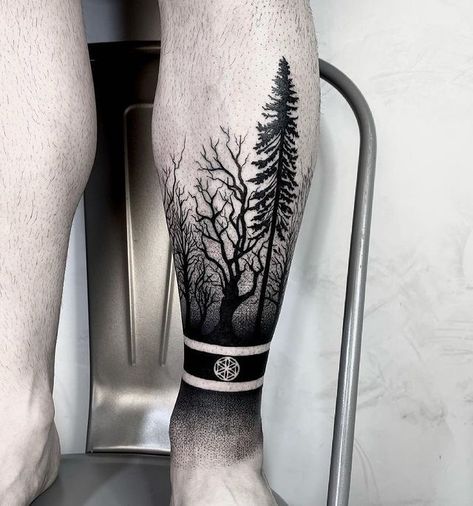 Forest Forearm Tattoo, Wing Tattoo Men, Viking Tattoo Sleeve, Shin Tattoo, Animal Sleeve Tattoo, Animal Tattoo Ideas, Elements Tattoo, Palm Tattoos, Galaxy Tattoo