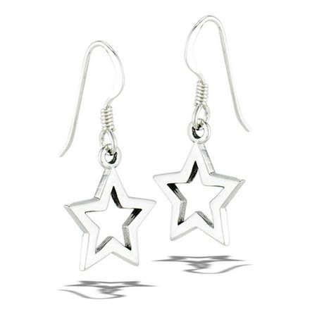 Sterling Silver Dangle Chunky Open Star Wired Hook Nigh Sky Earrings 925 New Jewelry Female Unisex All our silver jewelry is crafted from .925 silver also commonly referred to as sterling silver. Sterling silver is the standard for beautiful high-quality silver jewelry and can not be replicated by lower priced silver plated jewelry. It is 92.5% pure silver, mixed with alloys to add strength and durability to stand the test of time. We promise superior service which includes fast shipping, great White Star Earrings, Star Earrings Silver, Earring Star, Star Earrings Dangle, Star Accessories, Star Earring, Silver Star Earrings, Tiny Star, Funky Jewelry