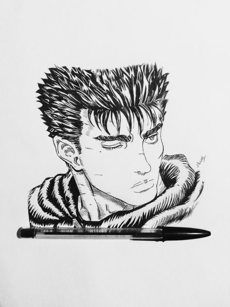 #berserk #anime #manga #fanart #desenho #art #drawing #draw #guts #lineart #griffith #casca Guts Berserk, Berserk Anime, Manga Fanart, Art Drawing, Line Art, Male Sketch, Fan Art, Photo And Video, Instagram Photos