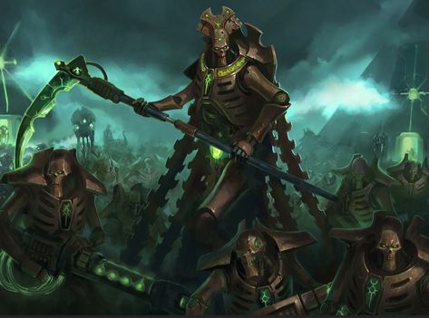 Necron Overlord, Warhammer Necrons, Necron Warriors, Warhammer 40k Necrons, Genestealer Cult, Mtg Art, Warhammer 40k Art, Warhammer Art, Warhammer 40k Artwork