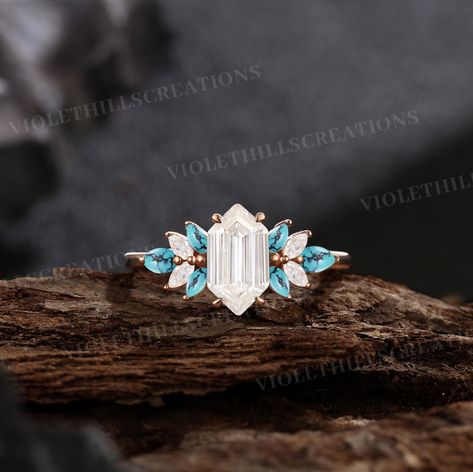 Turquoise Stone Engagement Ring, Turquoise Engagement Ring Vintage, Turquoise Rings Engagement, Engagement Rings With Turquoise, Engagement Ring Western, Wedding Ring With Turquoise, Western Promise Rings, Engagement Rings Turquoise, Engagement Ring With Turquoise