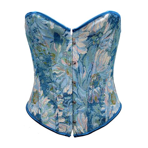 Steampunk Corset, Vintage Corset, Women's Shapewear, Body Sculpting, Bustier Top, Corset Style, Green Day, Printed Ties, New Tops