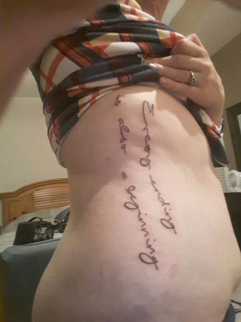 Criminal Minds tattoo, every ending is also a beginning. #criminalminds #tattoos #quotes #script Cardiovascular Disorders, Tattoos Quotes, Dark Art Tattoo, Healthy Dog Food Recipes, Diet Menu, Dog Snacks, Life Tattoos, Food Menu, Infinity Tattoo