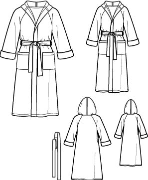 learning how to make a housecoat sewing pattern Bathrobe Pattern, Dressing Gown Pattern, Sewing Templates, Hooded Robe, Sewing Patterns For Kids, Man Child, Sewing Blogs, Simplicity Sewing Patterns, Simplicity Patterns