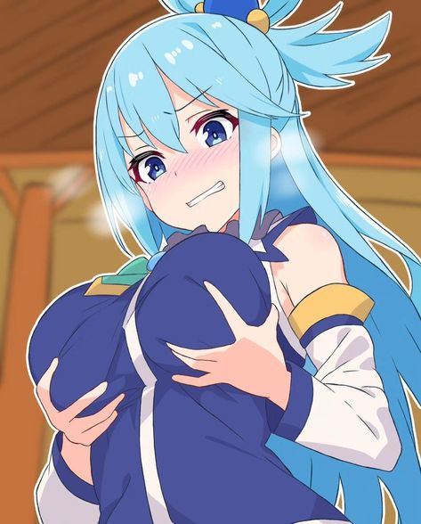 Aqua Konosuba Fanart, Konosuba Aqua, Female Character Design Brunette, Konosuba Wallpaper, Aqua Konosuba, Pp Anime, Genos Wallpaper, Tomboy Art, Aqua Wallpaper