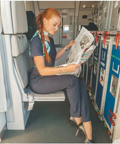 Heels Pictures, Stewardess Uniform, Airline Stewardess, Sensible Shoes, Environmental Portraits, Air Hostess, Flight Crew, Ginger Girls, The Sky Is The Limit