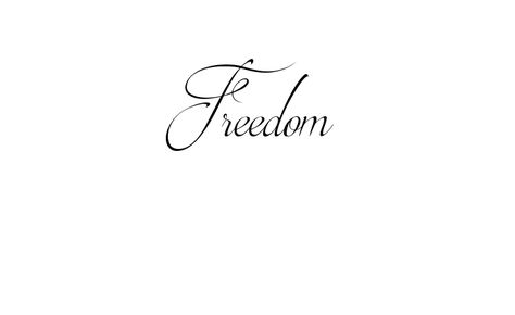 Freedom Tattoo, Freedom Tattoos, Tattoo Diy, Flower Tattoo Meanings, Tattoo Script, Tattoo Art Drawings, Free Tattoo, Word Tattoos, Matching Tattoos