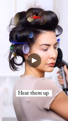 Rollers On Short Hair, Diffuser Attachment, Haircut Short Hair, Velcro Rollers, Viking Braids, Heat Protector, Haircut Short, Shoulder Length Hair Cuts, Hair Perfume