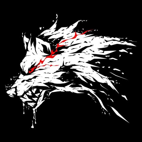 The angry red-eyed wolf is ready to eat its prey until mucus comes out of its mouth Wolf With Red Eyes, Red Logo Design, Angry Wolf, Wolf Eyes, Wolf Pictures, Logo Design Art, Concept Art Drawing, Wolf Art, Red Eyes