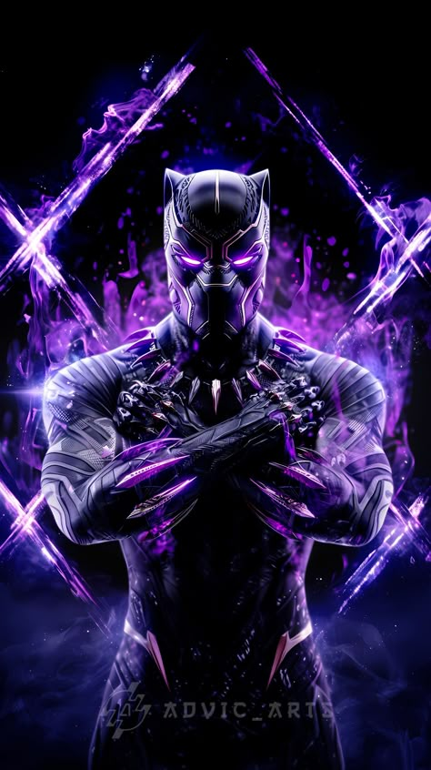 🖤Wakanda Forever ♾️ Black Panther 🐾 🔶 ZOOM IN / OUT For Full View on iPhone 🍎 "Power is not something to be feared but something to be wielded with honor." – Black Panther ✨ Silent protector or fierce avenger? Who resonates with you the most? 🐆 🎨 Created by @advic_arts 👍 Like, Share, and Comment to support amazing creations! 📜 Disclaimer: Do not repost without proper credits. Please give credit to the creator when sharing. . . 🏷️ #blackpanther #marvelart #aiart #superheroes #digitalart #mid... Dark Panther, Loc Art, Black Panther Images, Black Panther Wallpaper, Marvel Statues, Supergirl Comic, Black Panther Wakanda Forever, Ashley Roberts, Joker Pics