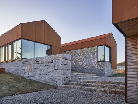 Amphitheatre Architecture, Ruard Veltman, Granite Stairs, Staircase Gallery, Farmhouse Staircase, Architecture Competition, Glazed Walls, Corten Steel, Architect Design