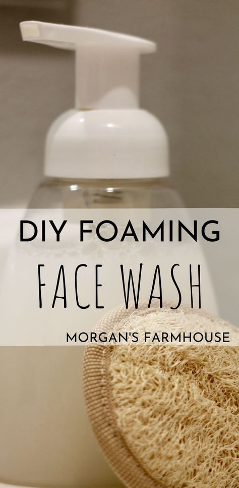 Face Wash Recipe, Diy Face Wash, Natural Face Wash, Diy Kosmetik, Natural Balance, Foaming Facial Cleanser, Honey Tea, Foaming Face Wash, Castile Soap