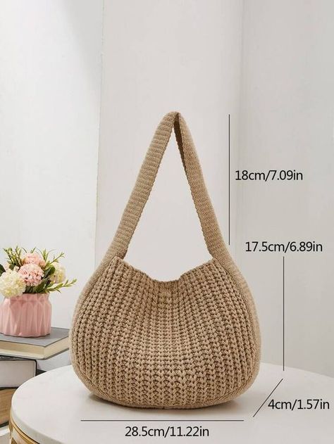 bags crochet bag ideas handbags #crochetbagideashandbags #crochet #crochetbag #crochetbags 8.293 Crochet Hobo Bag, Hobo Bag Patterns, Bags Crochet, Crochet Shoulder Bags, Beginner Crochet Tutorial, Womens Crochet Patterns, Shoulder Bags Pattern, Crochet Shoulder Bag, Kawaii Crochet