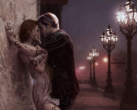 Clace Fanart, Romantic Drawing, Vampire Pictures, Clary And Jace, Jace Wayland, Shadow Hunters, Shadowhunters, Fan Art, Books