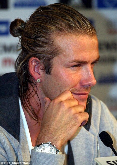 David Beckham Long Hair, Beckham Hairstyle, David Beckham Hairstyle, Beckham Hair, Ivy League Haircut, Modern Pompadour, David Beckham Style, Man Bun, Don Juan