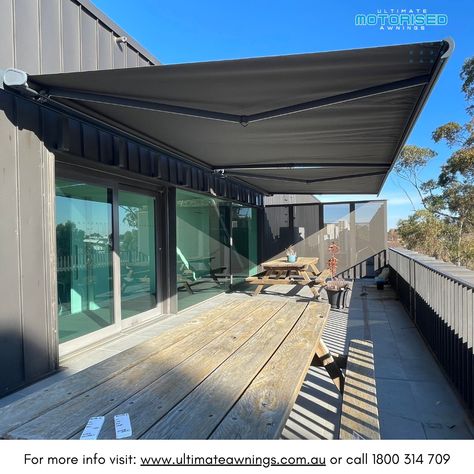 Create a perfect entertainment area with the Deluxe Awning! LED lights and motorized convenience make it a standout feature. 🌞 Reach us at sales@ultimateawnings.com.au for more info! #EntertainmentReady #ModernOutdoors Side Jobs, Covered Decks, Entertaining Area, Summer Sun, Outdoor Areas, Outdoor Area, Modern Outdoor, Outdoor Living Space, Awning