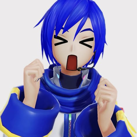 Kaito Vocaloid Memes, Kaito Vocaloid Fanart, Kaito Fanart, Kaito Vocaloid, Rythm Game, Kaito Shion, I Hug You, Vocaloid Kaito, Ice Cream Man